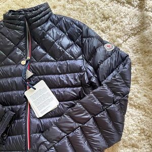 MENS MONCLER NAVY COAT SZ 3 NEW WITH TAG! Benamou Giubbotto